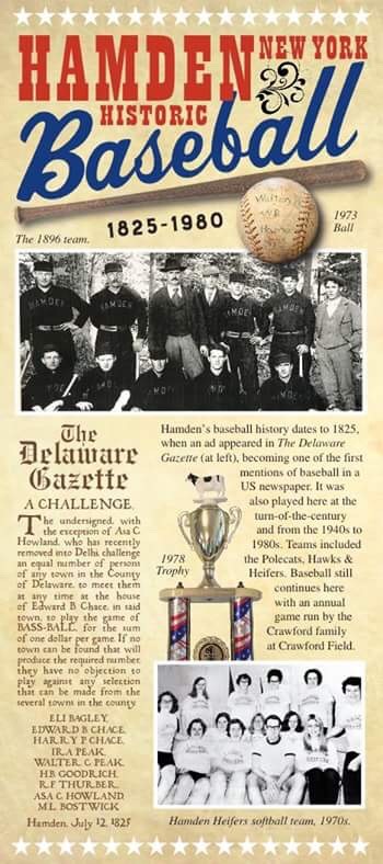 Hamden NY Historic Baseball